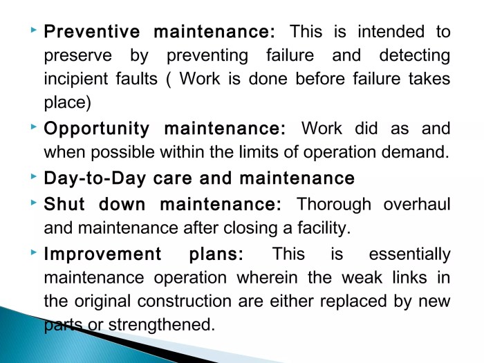 MAINTENANCE AND REPAIR STRATEGIES | PPT